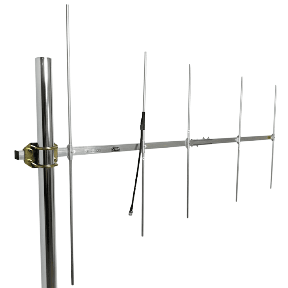 166 MHz VHF Yagi Antenna 6-12 dBi